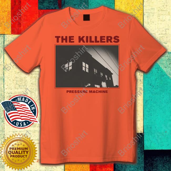 Official The Killers Music Merch Pressure Machine Photo Hoodie Official The Killers Music Merch Pressure Machine Photo Hoodie
