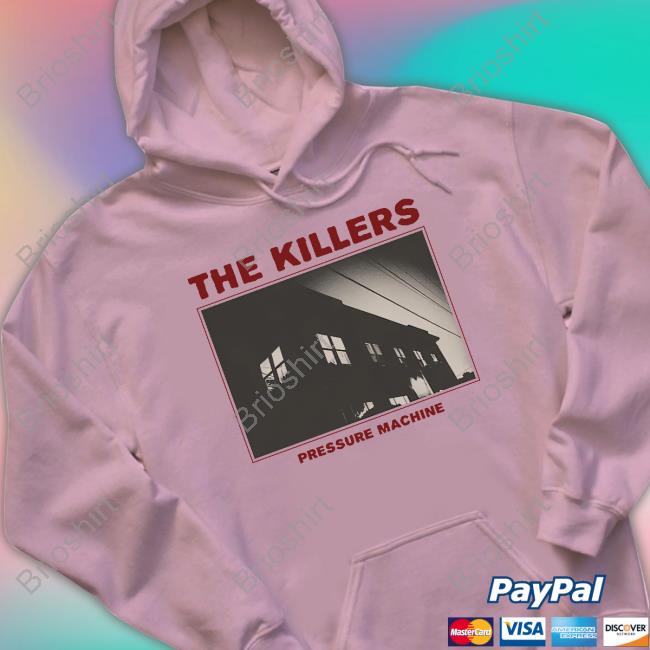 Official The Killers Music Merch Pressure Machine Photo Hoodie Official The Killers Music Merch Pressure Machine Photo Hoodie