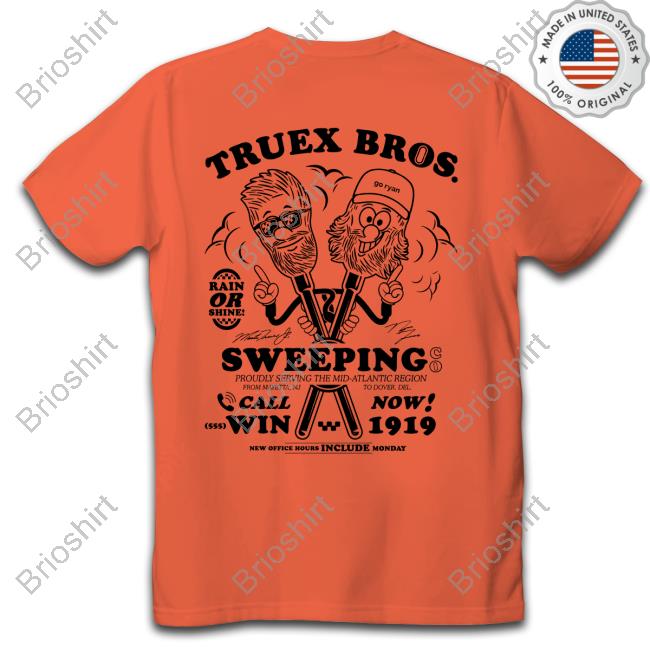 Official Ryan Truex Merch Truex Brothers Sweeping Co Tee Official Ryan Truex Merch Truex Brothers Sweeping Co Tee