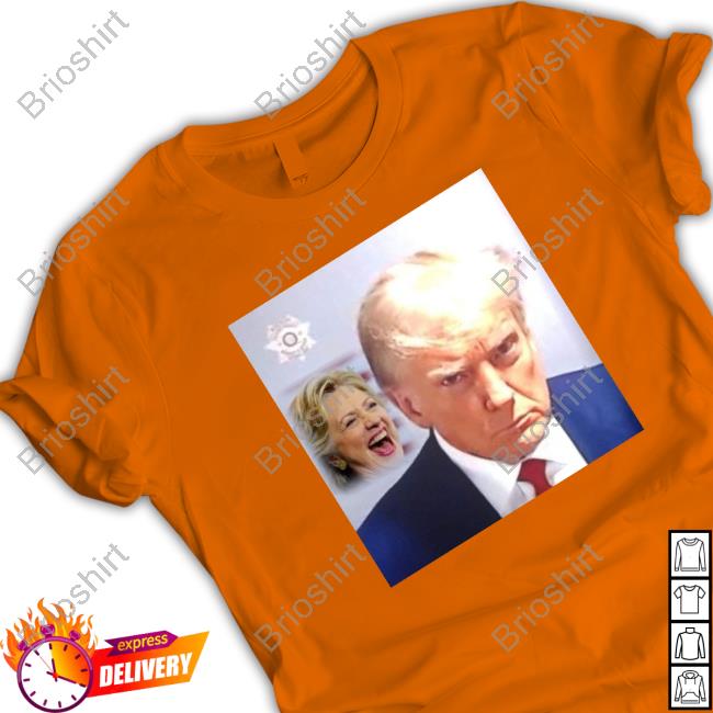 Hillary Clinton Laugh Trump Mugshot T-Shirt Hillary Clinton Laugh Trump Mugshot T-Shirt