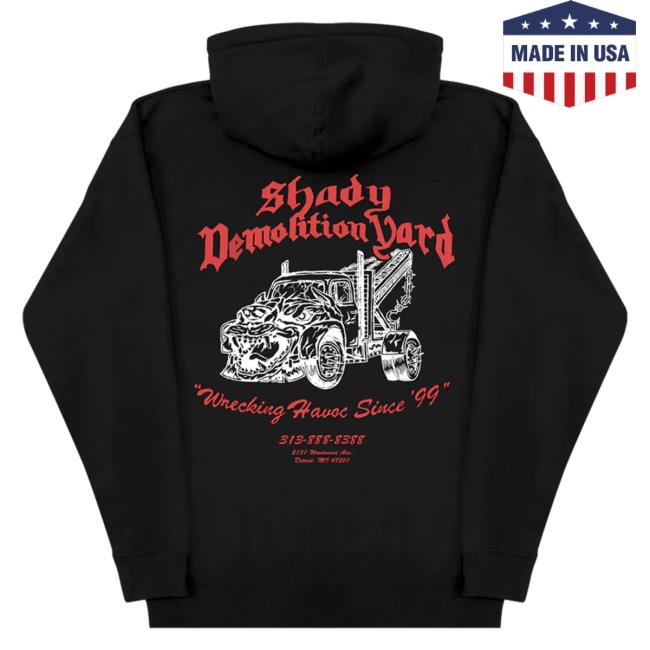 Eminem Slim Shady Clothing Shop Store Slim Shady Shady Demolition Barbed Wire Sweater Black SlimShady Merch Eminem Slim Shady Clothing Shop Store Slim Shady Shady Demolition Barbed Wire Sweater Black SlimShady Merch