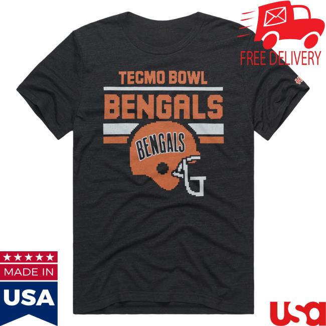 Official Homage Merch Tecmo Bowl Cincinnati Bengals Top Shirt Apparel Clothing Store Shop Official Homage Merch Tecmo Bowl Cincinnati Bengals Top Shirt Apparel Clothing Store Shop