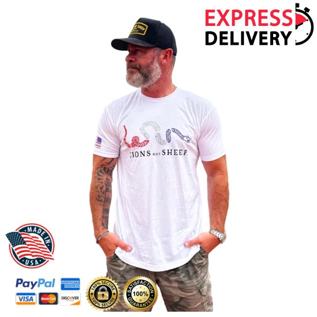 Lions Not Sheep Lions Not Sheep Join Or Die Rwb Shirt Lions Not Sheep Lions Not Sheep Join Or Die Rwb Shirt