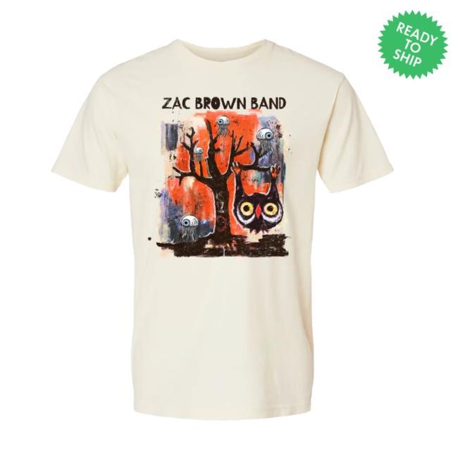 Zac Brown Band Owl T Shirt Zac Brown Band Merch