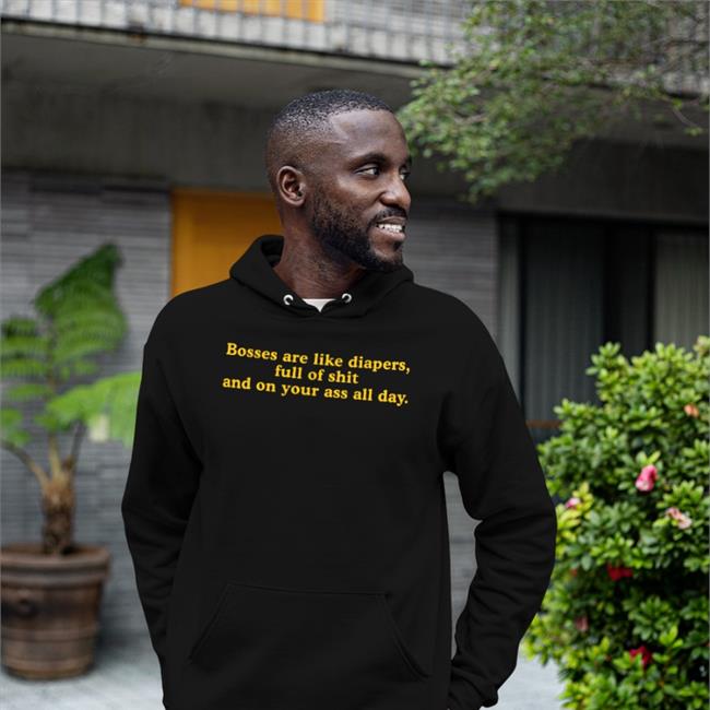 Bosses Are Like Diapers Full Of Shit And On Your Ass All Day Long Sleeve Boomer Core