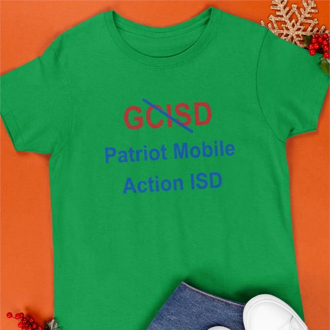 Mike Hixenbaugh Gcisd Patriot Mobile Action Isd V Neck T Shirt Steven Monacelli