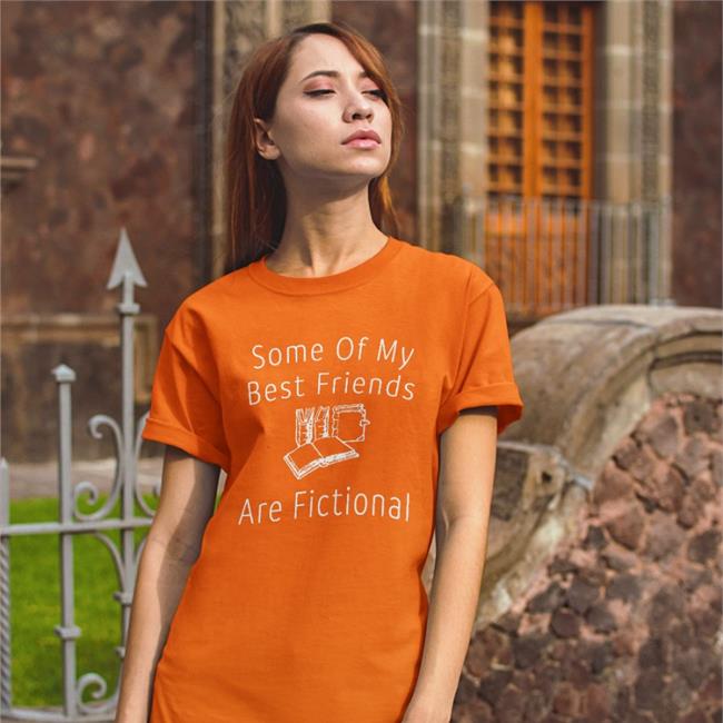 Melanie Gywer Some Of My Best Friends Are Fictional Book Nerd Shirts