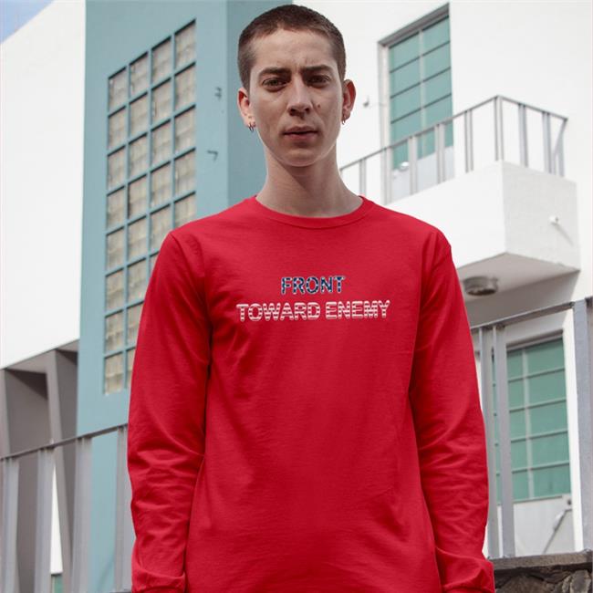 Rjo Apparel Merch Front Toward Enemy American Flag Shirts Robert J. O'Neill