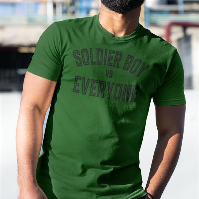 Jensen Ackles Wearing Soldier Boy Vs Everyone Shirt