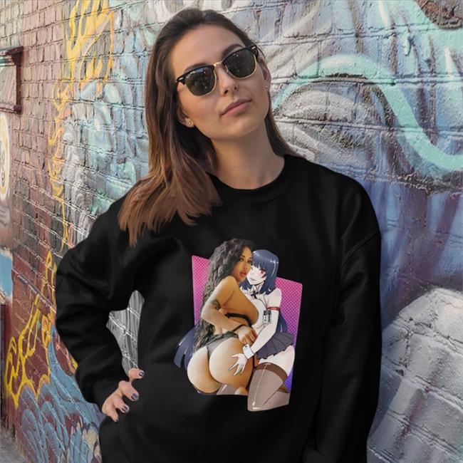 Annjelife Yumeko X Ashley Black Sweatshirt Ashley Vee Merch