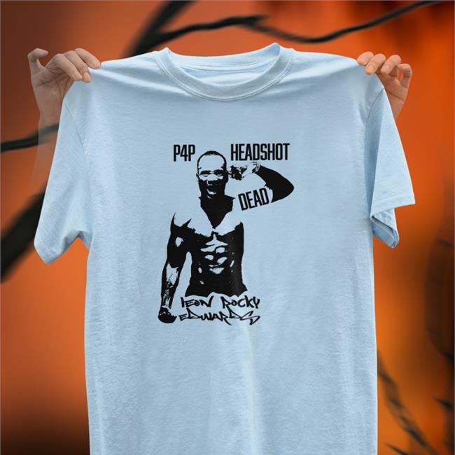 Leon 'Rocky' Edwards P4p Headshot Dead Rocky Leon Edwards Tee Shirt Paradigmsports Shop