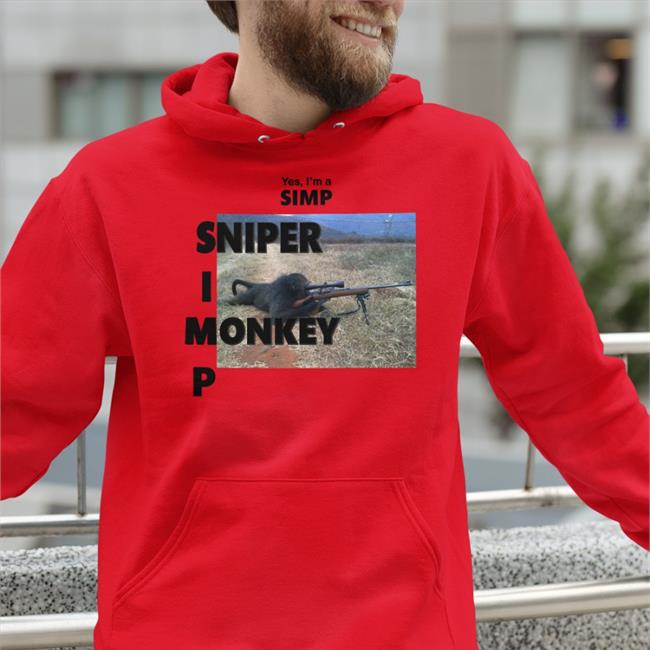 Yes I'm A Simp Sniper I Monkey P Sweatshirt
