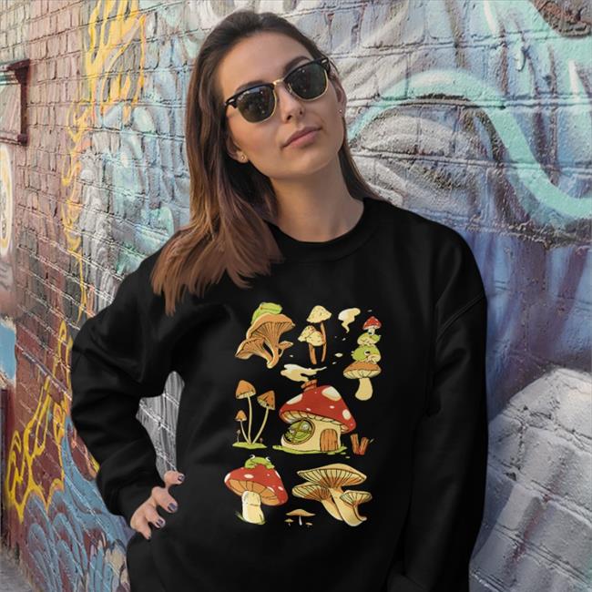 Boomerna Merch Boomerna Mushroom Tee Shirt Black
