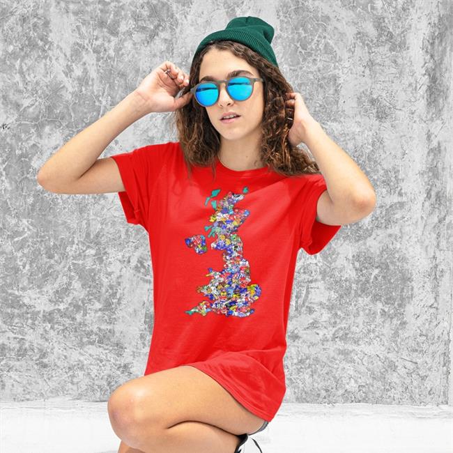 Football Devotion Merch 90'S Uk Shirts Map Tee 90'S Football