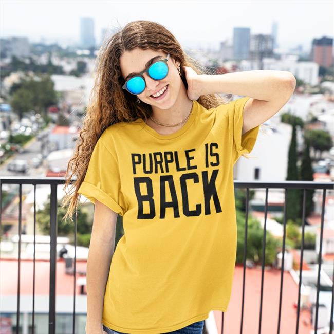 Purple Is Back Shirt Funny