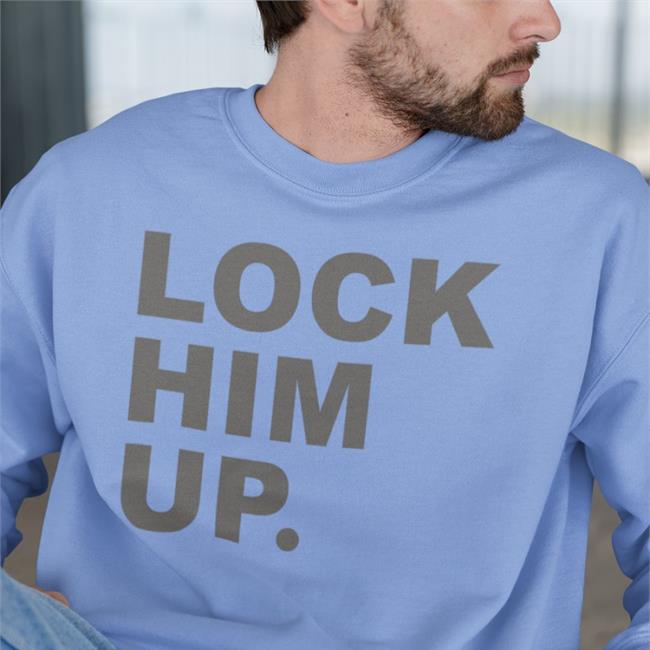 Lock Him Up T Shirt Gold Balance Of Power Merch Luis A. Miranda, Jr