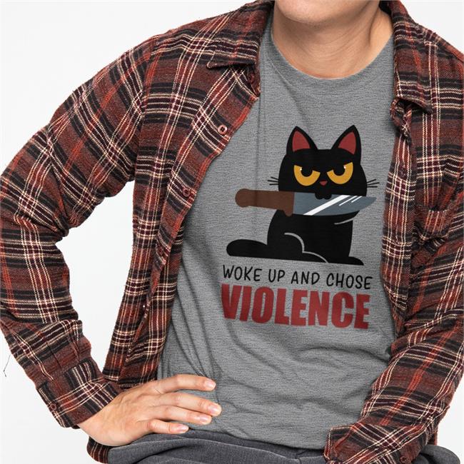 Knife Cat By Damglynn Tee Shirt