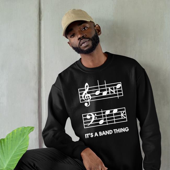 It's A Band Thing Shirt Threatening Music Notation