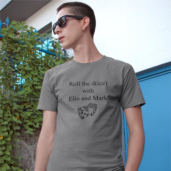 Big Cat Grey Roll The Dice With Elio And Mark T Shirt