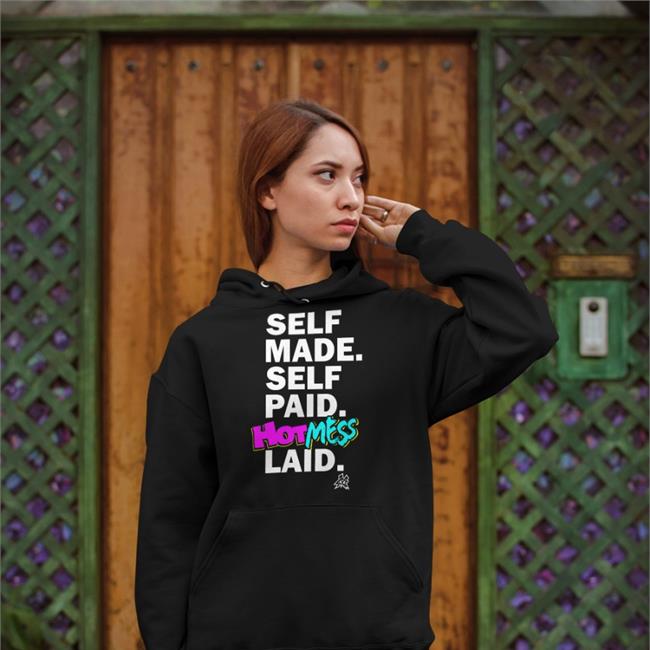 Pro Wrestling Tees Merch Self Made Self Paid Hot Mess Laid V Neck T Shirt Matt Cardona