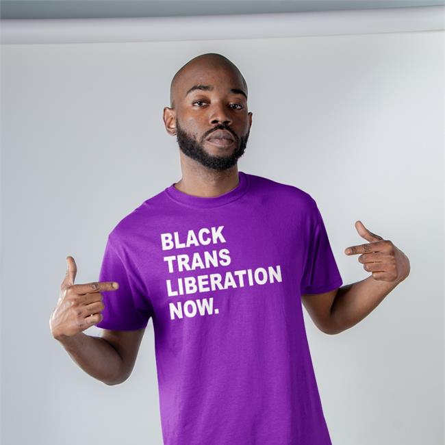 Michael_AW77 Black Trans Liberation Now Shirt