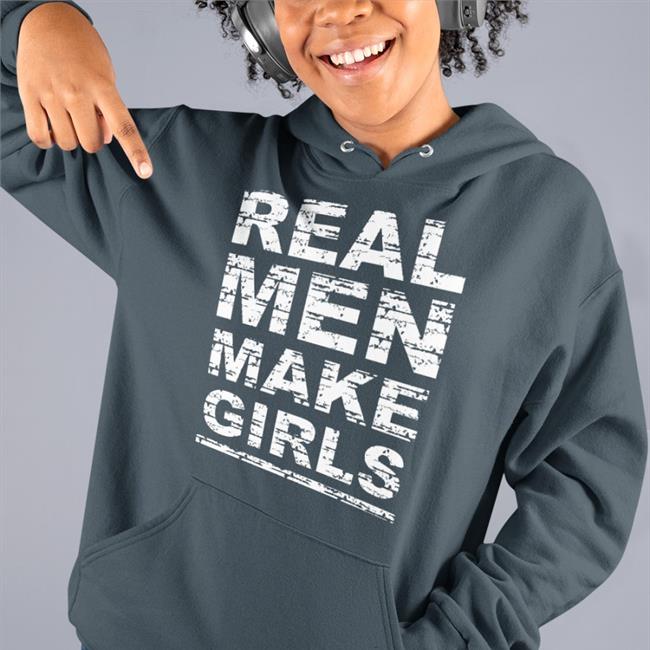 Foone Real Men Make Girls T Shirt Black