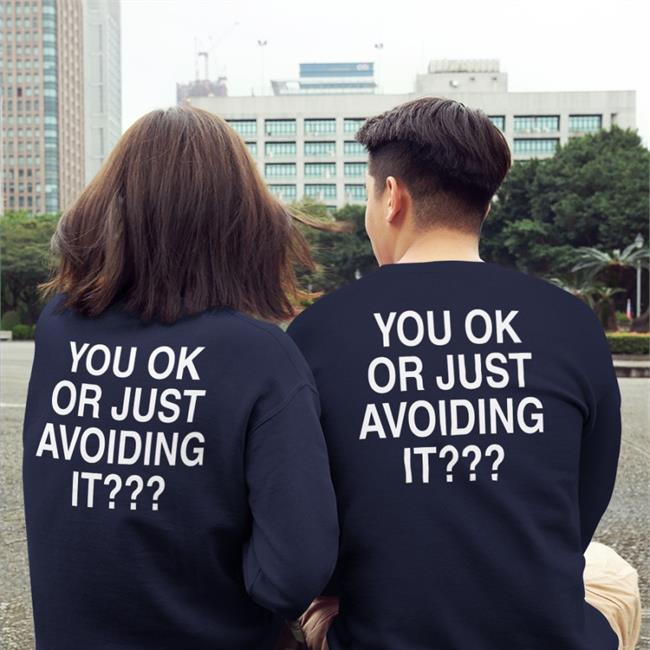We're Not Really Strangers Merch You Ok Or Just Avoiding It Long Sleeve T Shirt Wnrstweets