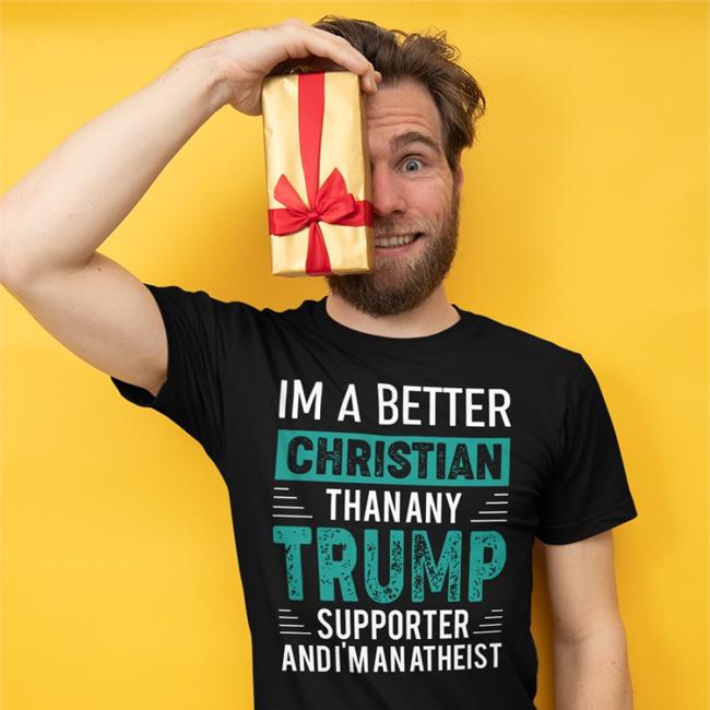 Andrew Cai I'm A Better Christian Than Any Trump Supporter And I'm An Atheist Hooded Sweatshirt