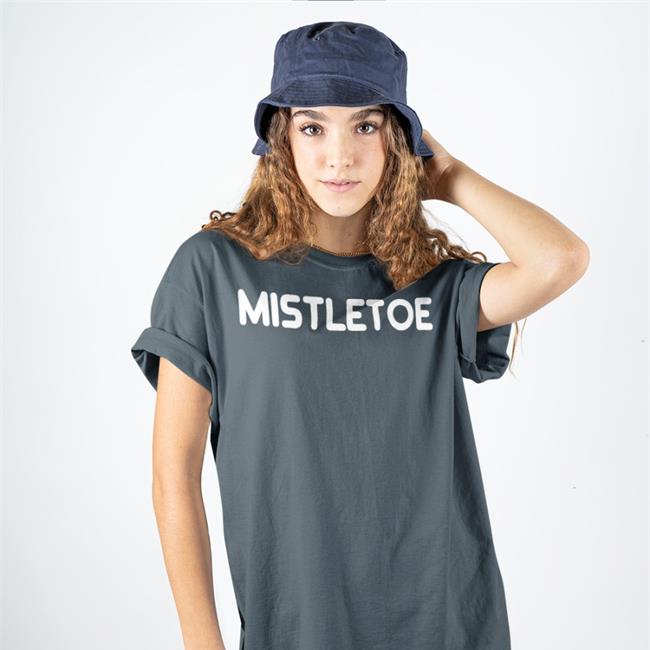 Mistletoe Christmas Holiday Shirt Baseball Chickie