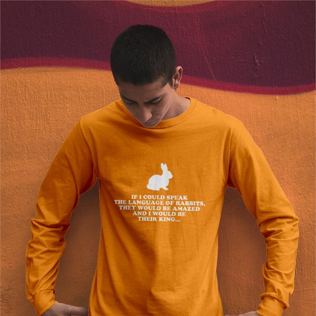If I Could Speak The Language Of Rabbits T-Shirt Dust Origami Buny