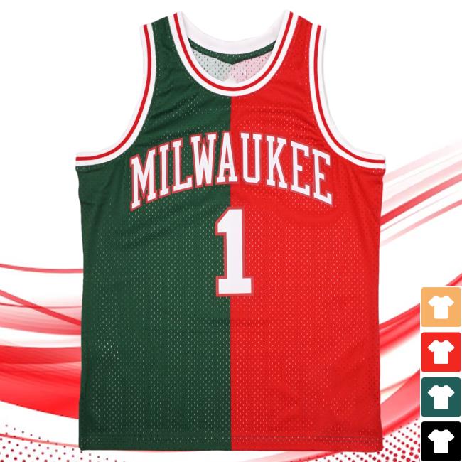 Official Moda3 Mitchell And Ness Bucks Oscar '71-72 Split Swingman Jersey Tank T-Shirts