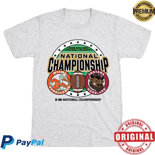 Indiana Vs Miami NCAA Football NCAA National Title Game Tee Homefield