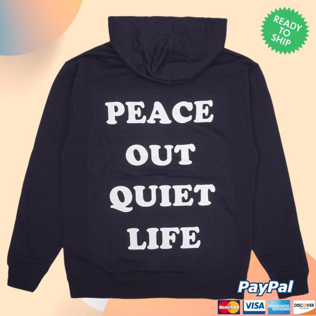 Official Moda3 The Quiet Life Peace Out Pull Over Hoodie