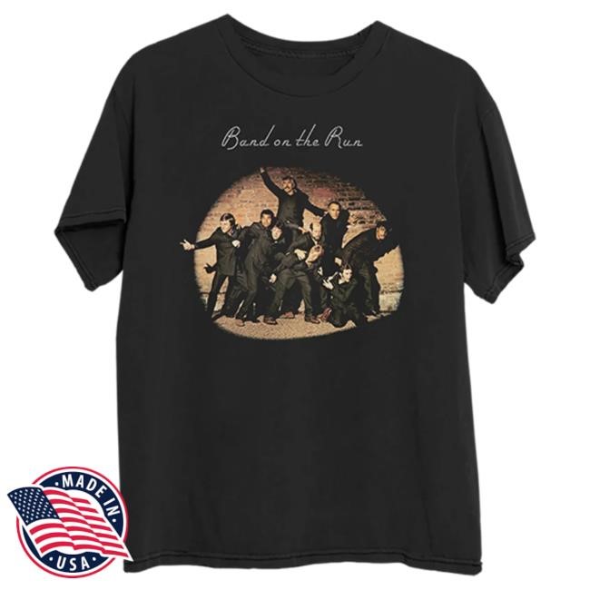 Official Paul McCartney Band on the Run Album T Shirt PaulMcCartney