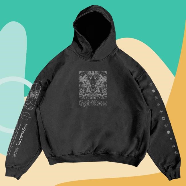 Spiritbox Kaleidoscope Faded Black Hooded Sweatshirt