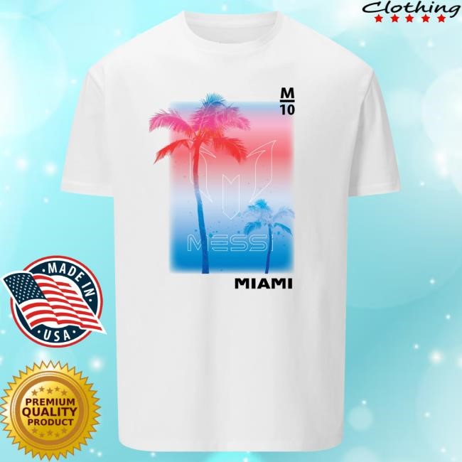 Official Messi Merch Store Lionel Messi Miami Vibe Men`s Hot Shirt Messi Clothing Shop