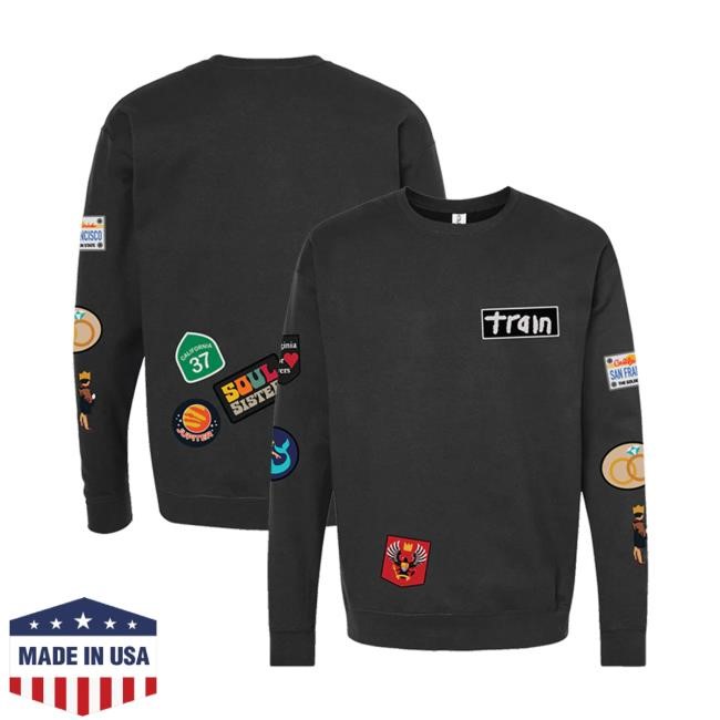 Travel Decal Sweatshirt Train Band Store Merch
