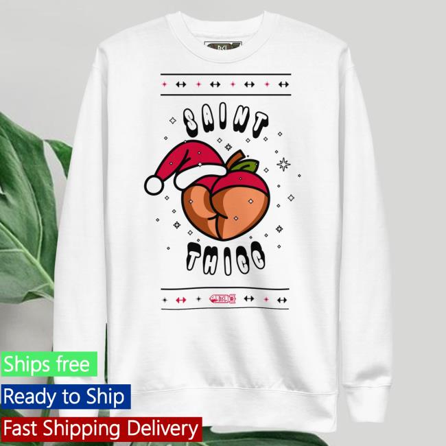 Official Broscience Merch Saint Thicc X-Mas Sweater