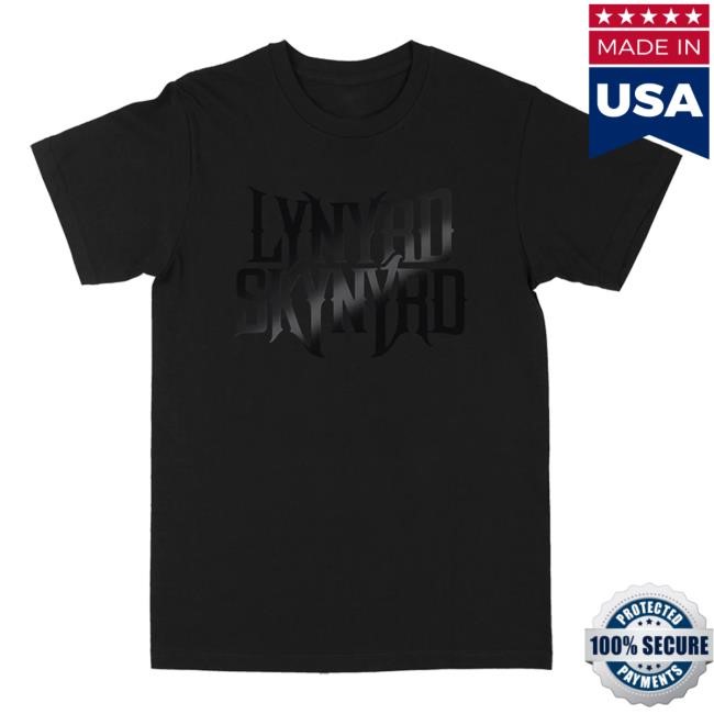 Official Lynyrd Skynyrd Merch Store Classic Black Logo New Tee