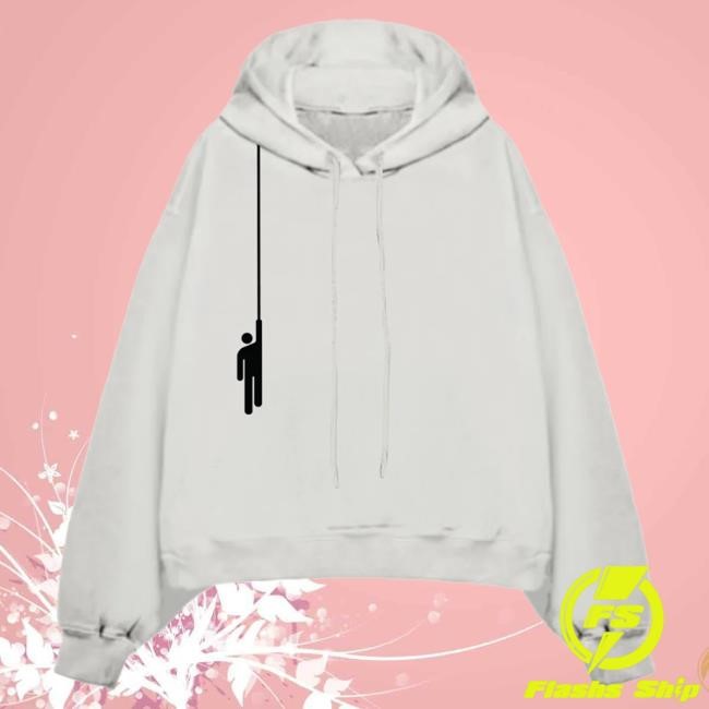 Official Billie Eilish Store Hanging Blohsh White Hoodie BillieEilish