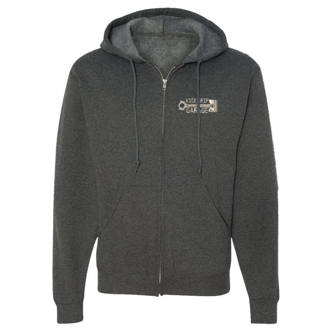 Official Vice Grip Garage Merch Store Shop Derekisms Zip Up Hood Vicegripgarage