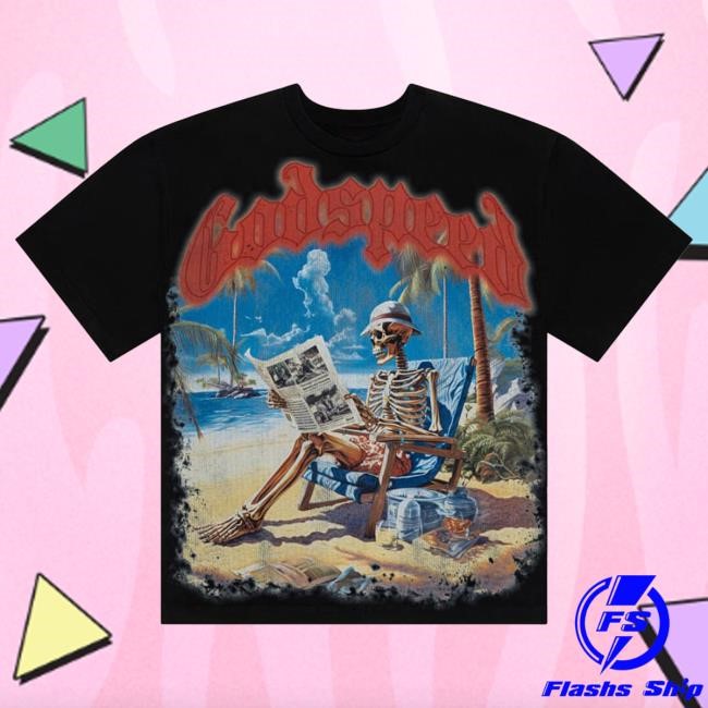 Official Godspeed Nyc Clothing Merch Permanent Vacation T-Shirt (Black) Godspeed New York
