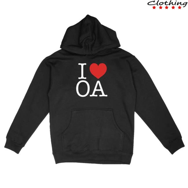 Omar Apollo Shop Merch I <3 OA (Black) Sweaters