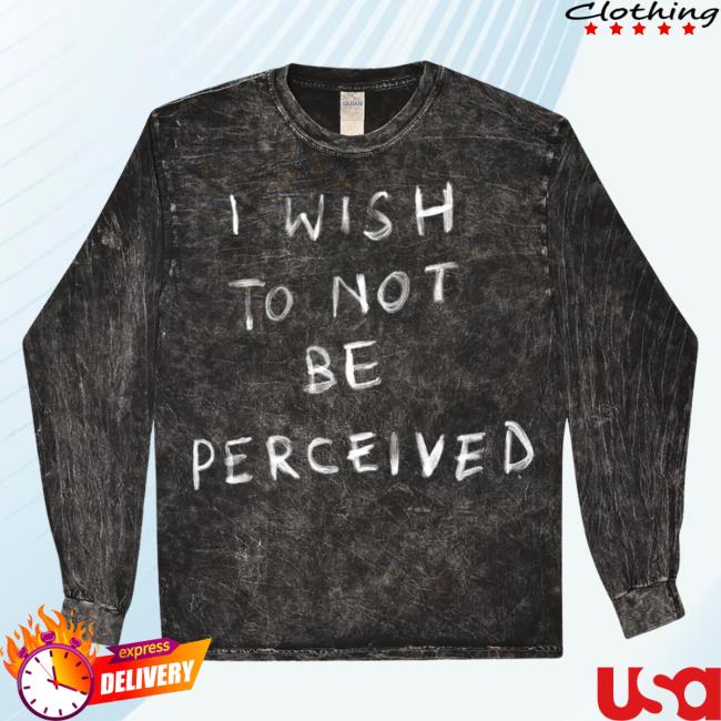 Not Be Perceived Long Sleeve Black