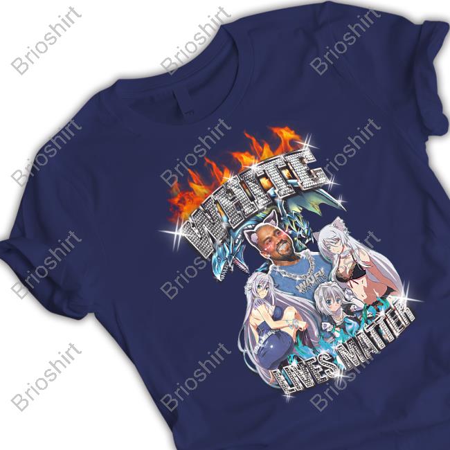 Official Kanye West Ye White Lives Matter Anime Hoodie