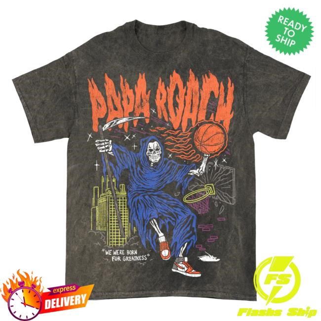 Official Papa Roach Merch Shop Dunk Madness Shirt 2024 (Mineral Black)