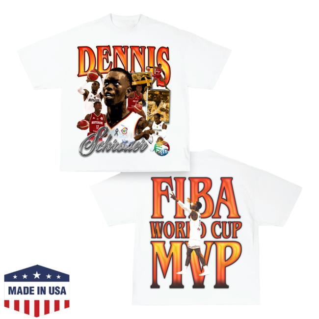 Official Game Changer Dennis Schroder Fiba Basketball World Cup Mvp - Germany Shirt White GameChanger