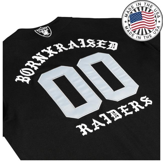 Unisex Las Vegas Raiders Born x Raised Black Baseball Fashion Jersey Tshirt NFL Shop Store Unisex Las Vegas Raiders Born x Raised Black Baseball Fashion Jersey Hot Shirt NFL Shop Store