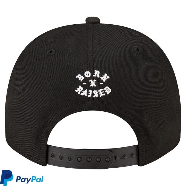 Men's Kansas City Chiefs New Era Born x Raised Black A-Frame 9FIFTY Snapback Hat NFL Shop Store