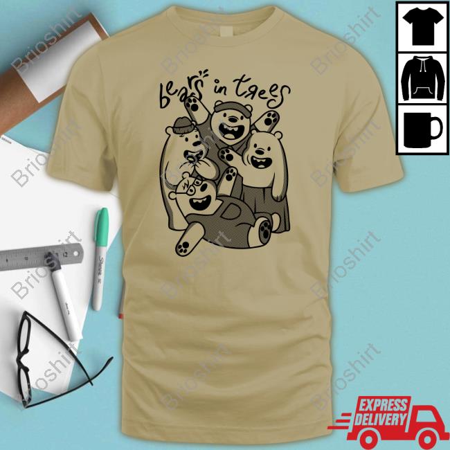 Official Bearsintrees Store Shop Merch Bears In Trees Paw Print Long Sleeve Tee